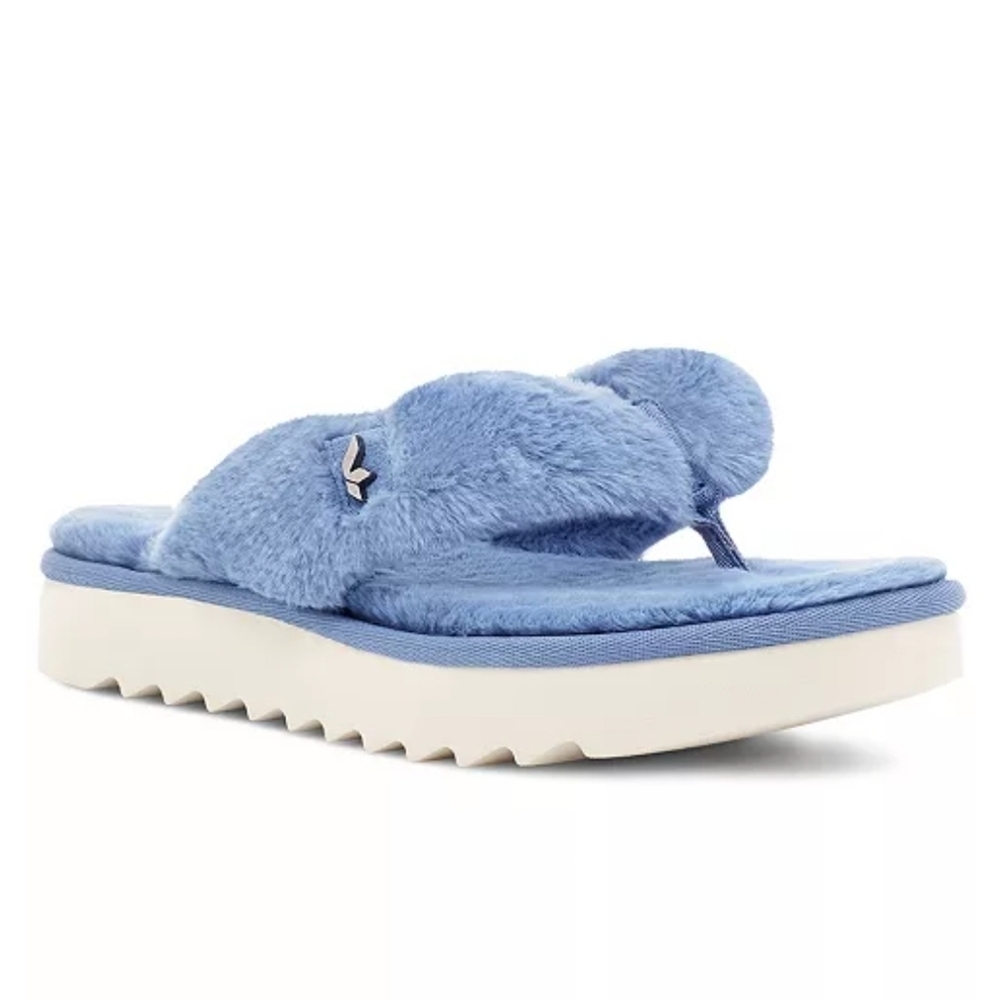 Koolaburra by Ugg Women's Blue Plush FURR-EE Slipper 5